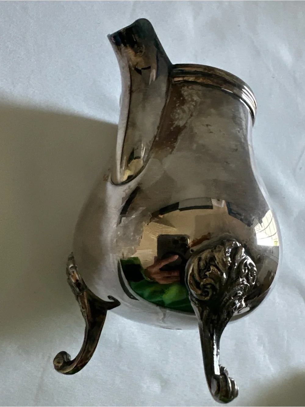 French Christofle Silver-Plated Sugar Bowl and Creamer Set